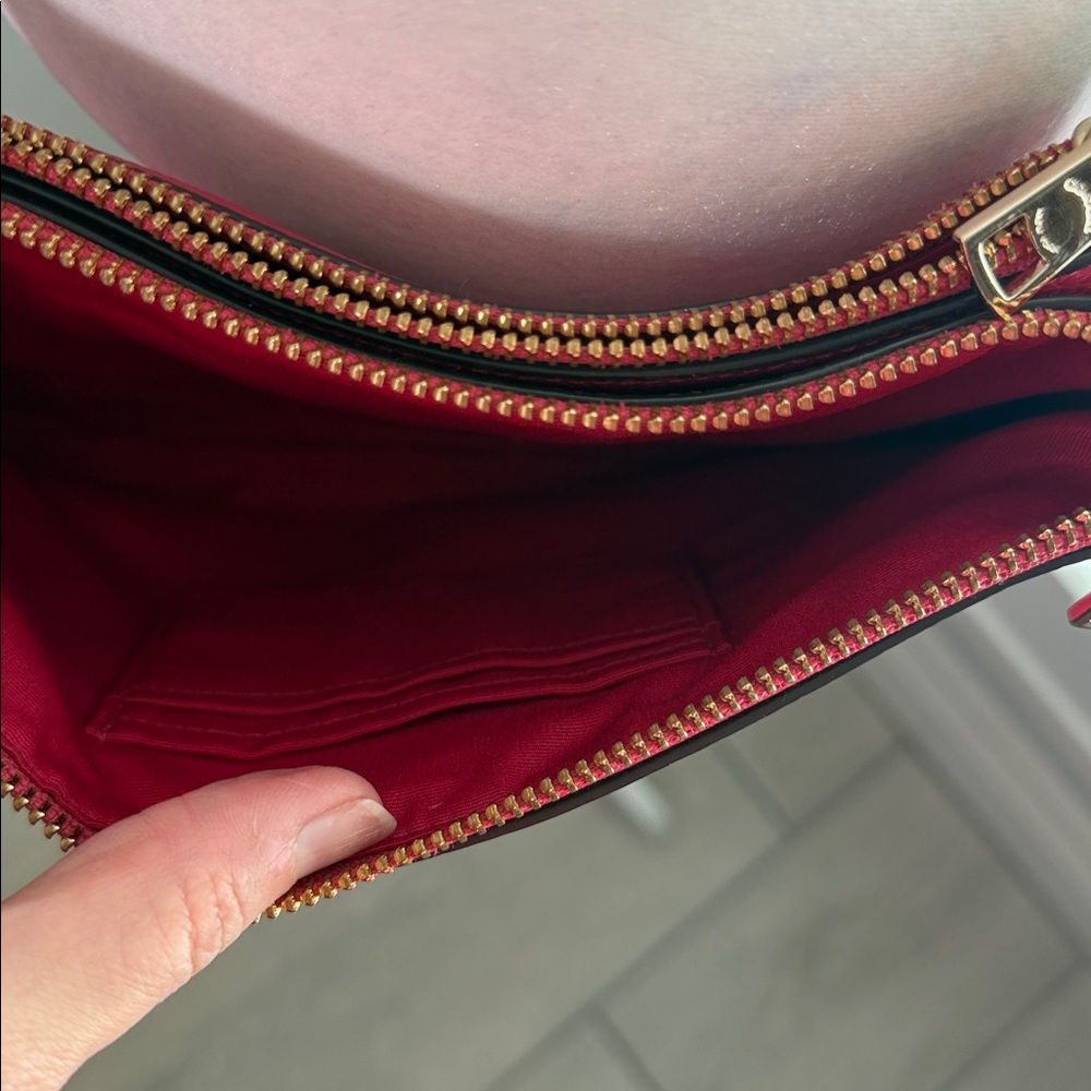 Coach Pebble Leather Cherry red Crossbody Bag - Picture 4 of 12